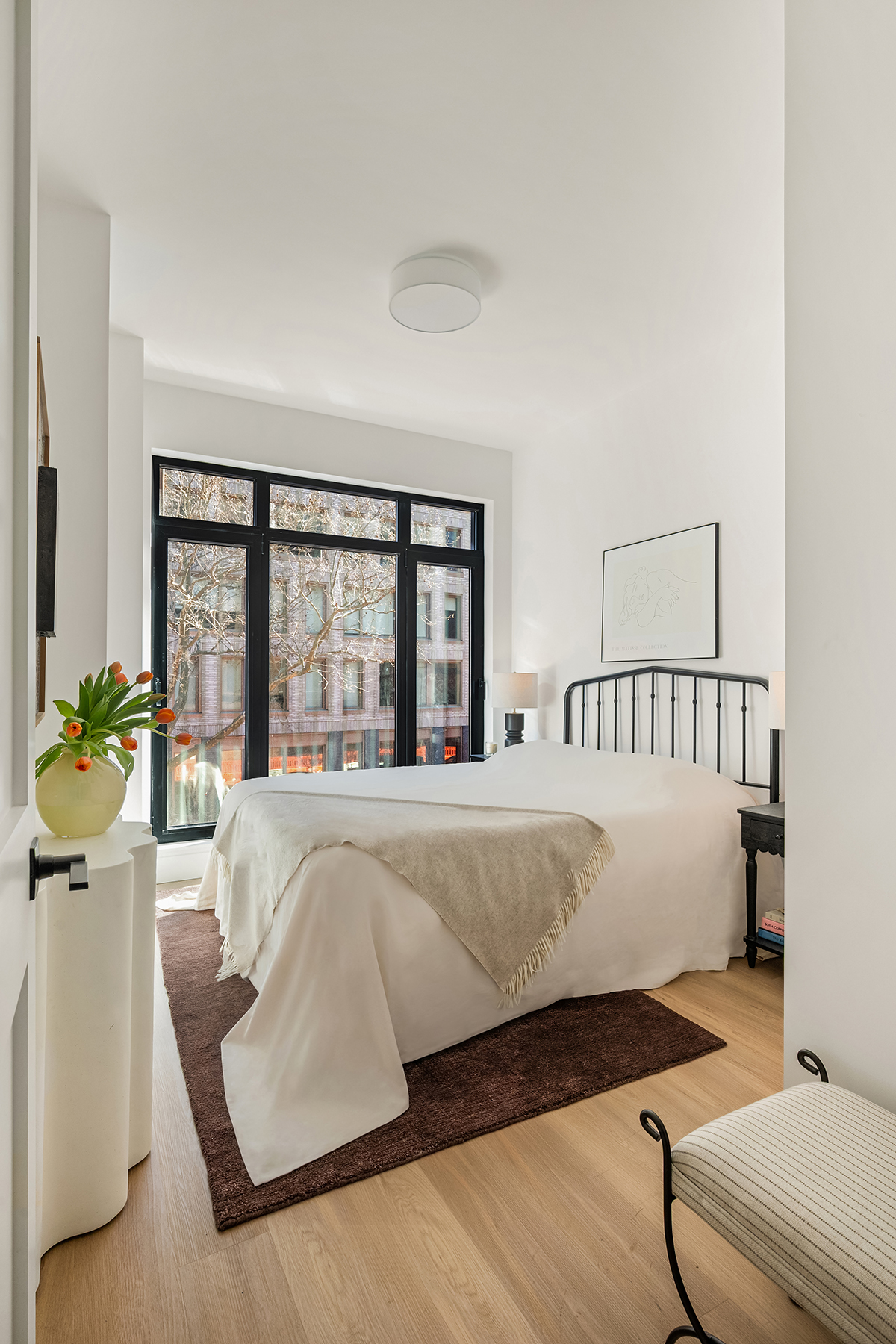 Primary bedroom opening to private outdoor space